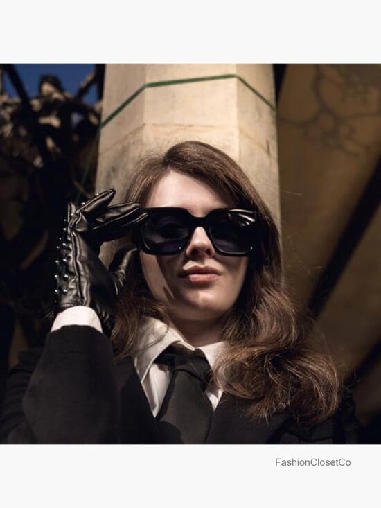 Oversized Polarized Square Sunglasses Cat Eye UV400 Protection